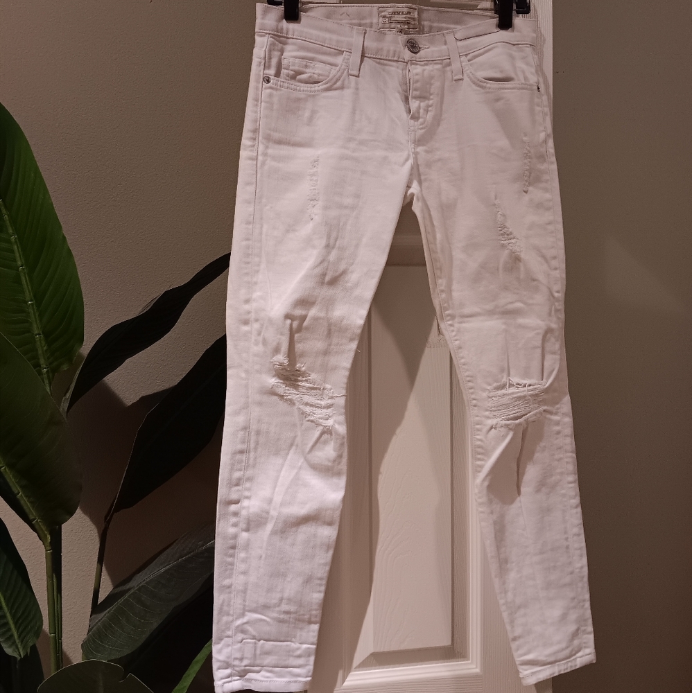 CURRENT/ELLIOT white jeans